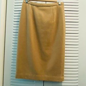 Michael Kors Wool Pencil Skirt Beige